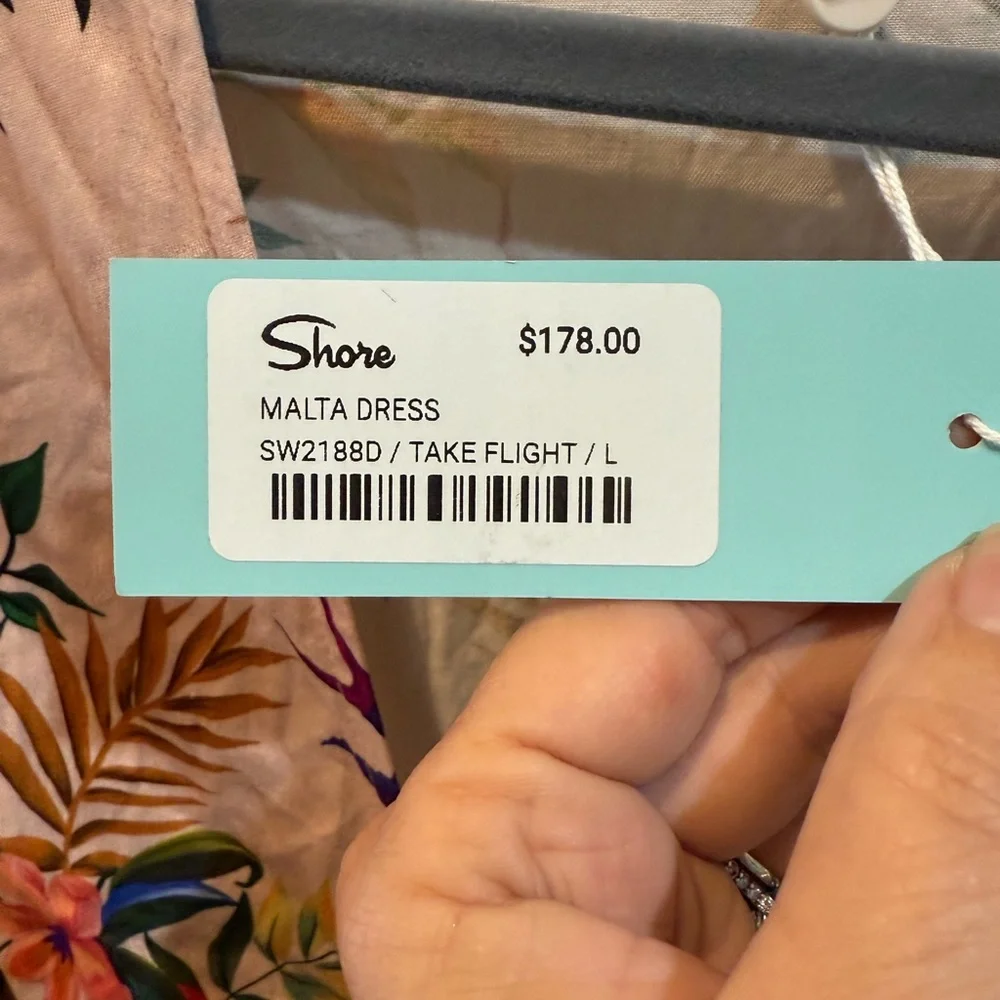 Shore Malta Dress – Take Flight Print – Size L (Orig. $178) - Picture 3 of 3